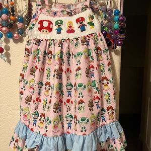 Super Mario dress by GA smock comp 3T